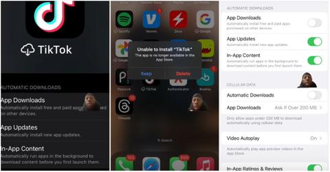 TikTok about uninstalling the app