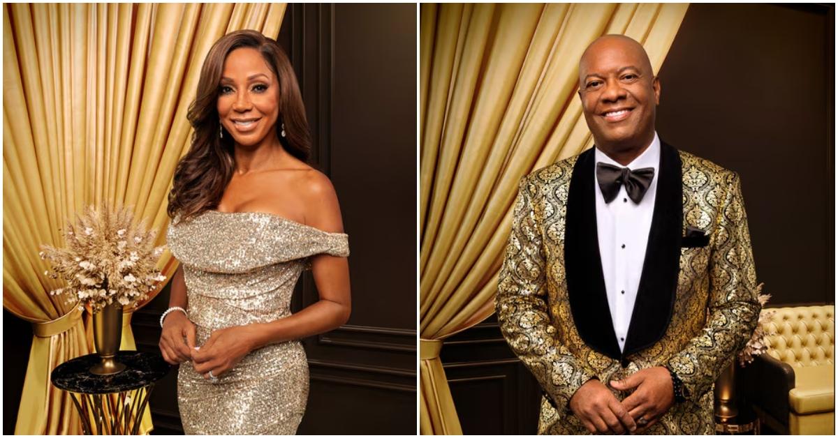 Holly Robinson Peete and Rodney Peete portrait for 'King's Court'.