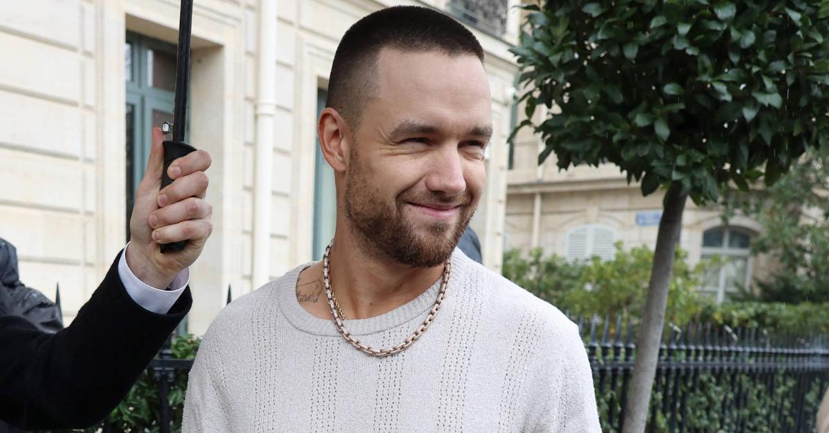 Liam Payne outside his hotel in Paris in March 2024.