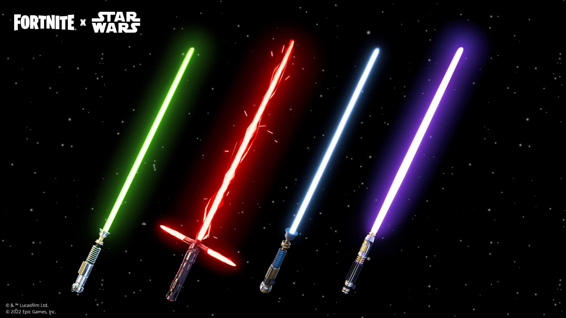 Lightsabers in 'Fortnite'