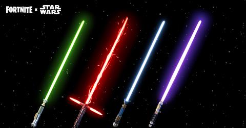Lightsabers in 'Fortnite'