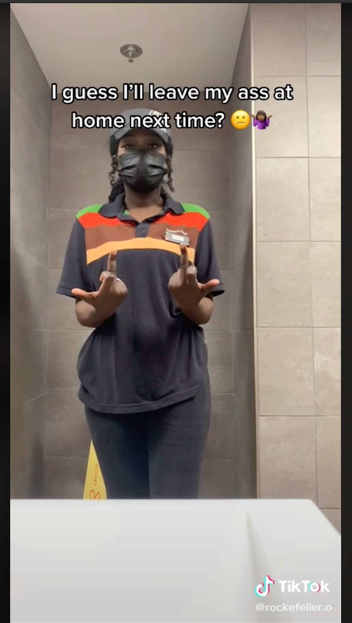 burger king employee tiktok uniform