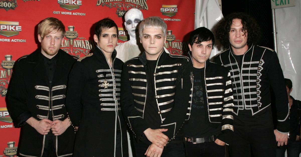 Bob Bryar with the rest of the My Chemical Romance band members.