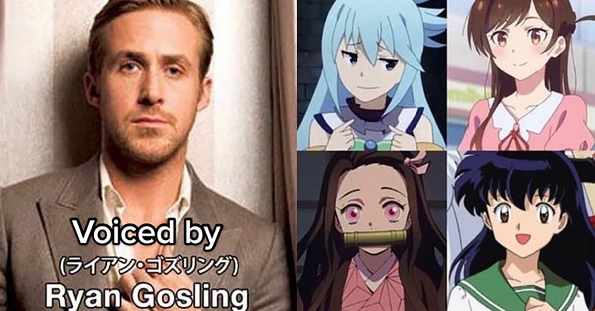 Ryan Gosling anime voice actor on TikTok