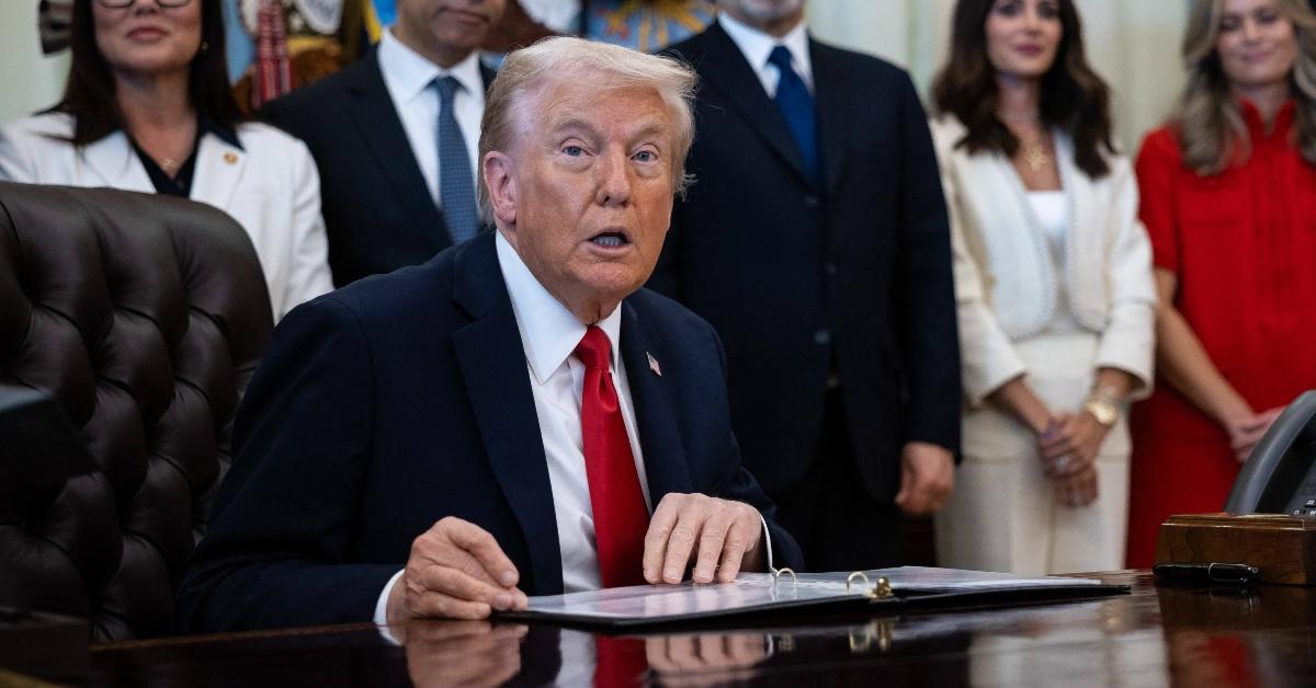 President Donald Trump makes an announcement in October 2025 that they are lowering the cost of IVF drugs