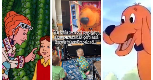 Magic School Bus, Bear in the Big Blue House, Clifford '90s cartoons