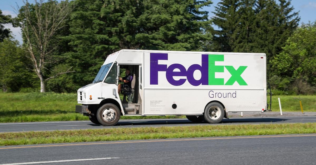 FedEx delivery truck