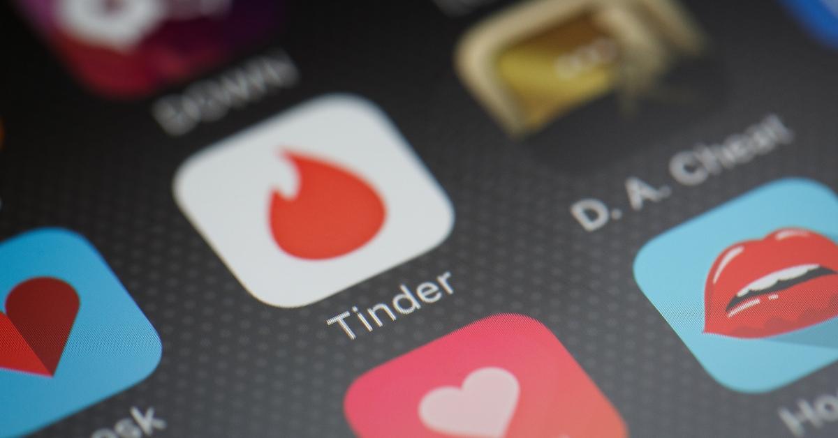 tinder app on phone screen