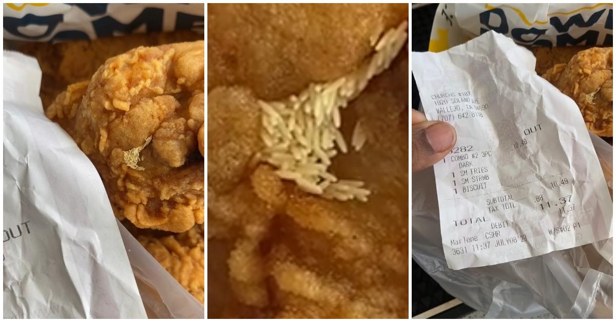 Streamer Finds Trash In KFC Burger. #streamer #streamers #irl #kfc #bu