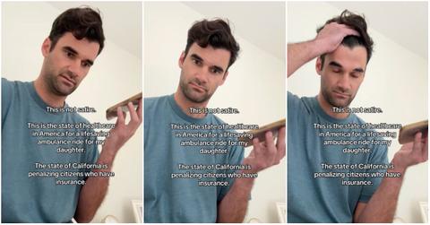 Viral TikTok about a father who had to pay more for ambulance ride because he had insurance.