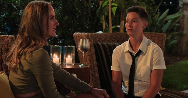 (L-R) Vanessa Papa and Xander Boger on 'The Ultimatum: Queer Love'