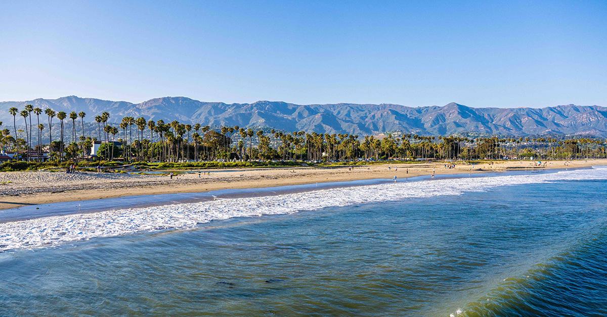 The beach in Santa Barbara. 