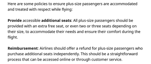 Influencer Demands Free Extra Seats for Plus-Size Fliers