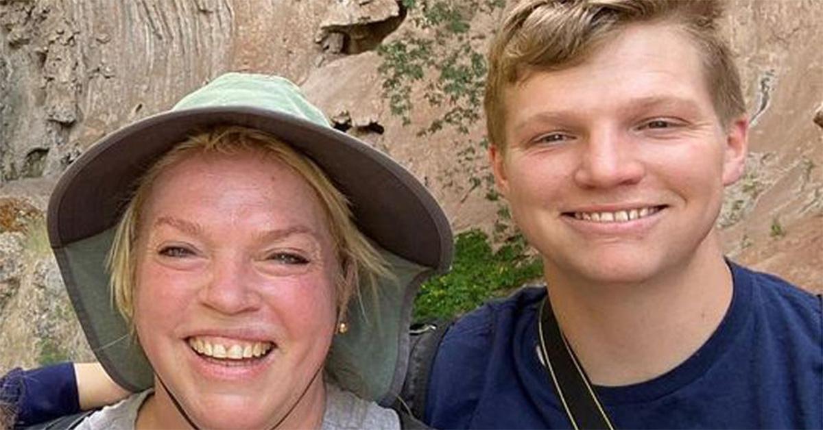 Garrison Brown with his mother in Flagstaff, Ariz. 