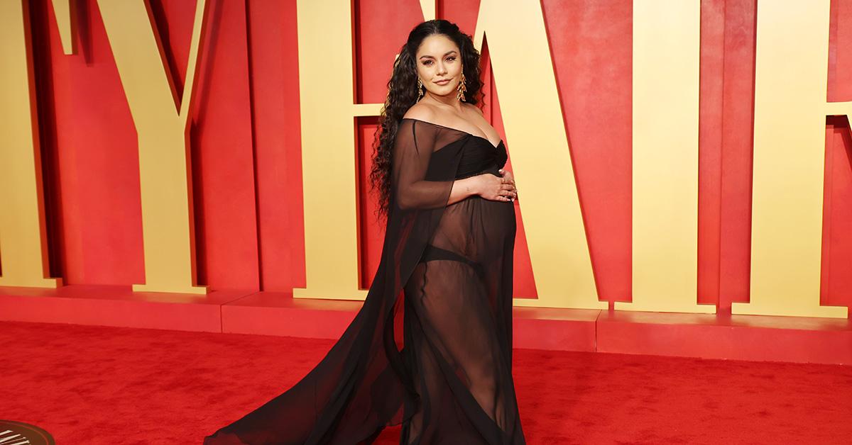 Vanessa Hudgens at the Vanity Fair Oscars party. 