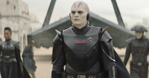 (L-R): Reva (Moses Ingram), The Grand Inquisitor (Rupert Friend), and Fifth Brother (Sung Kang)