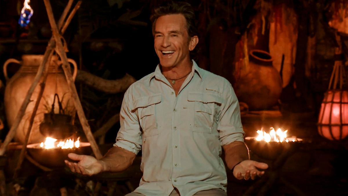 Jeff Probst at tribal council