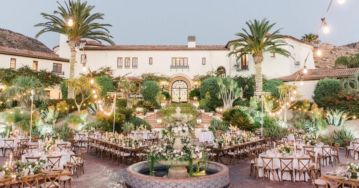 hummingbird nest ranch decorated for wedding