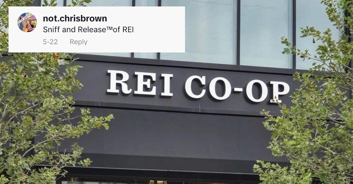 REI employee smells crotch of returned shorts, TikTok. 