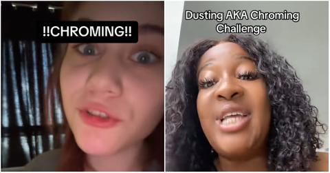 Dusting challenge on TikTok