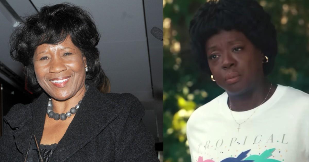 The real Deloris Jordan and Viola Davis as Deloris in 'Air' 