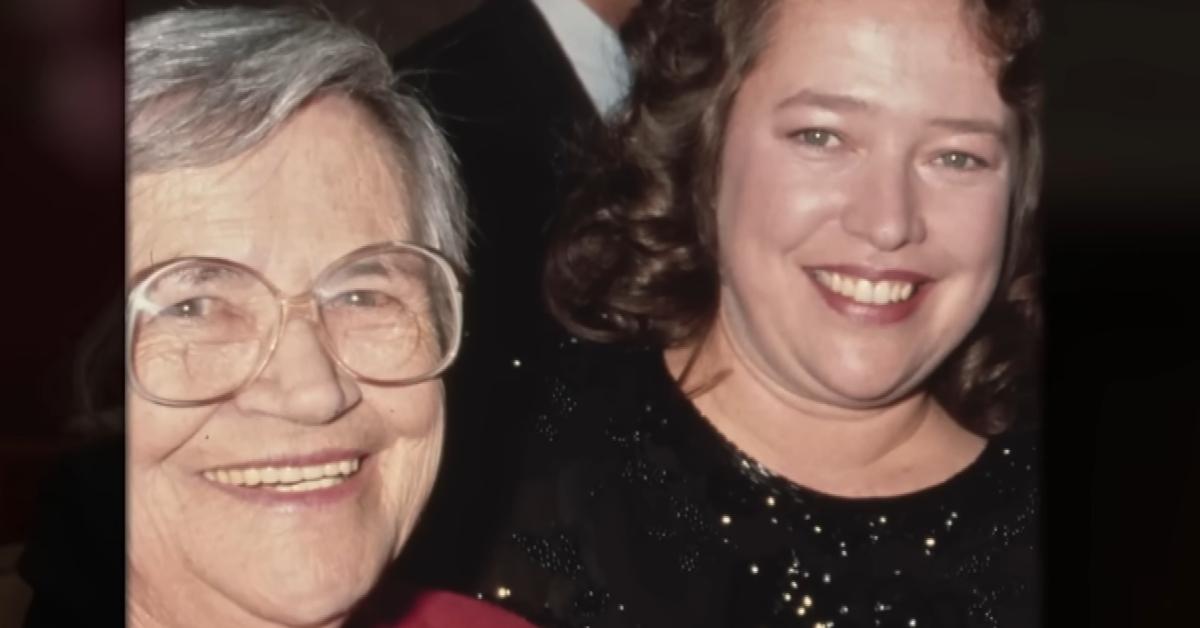 (l-r): Kathy Bates's mother, Bertye Bates, and Kathy Bates at an event