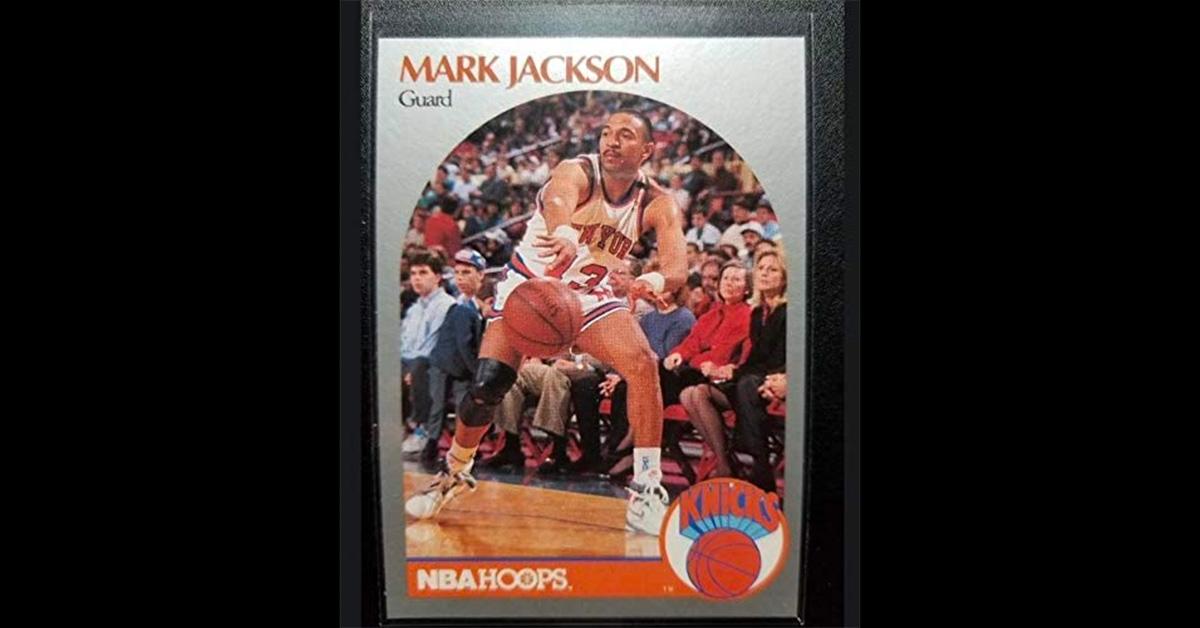 Lyle, Eric Menendez on the 1990-91 Hoops Mark Jackson Basketball Card