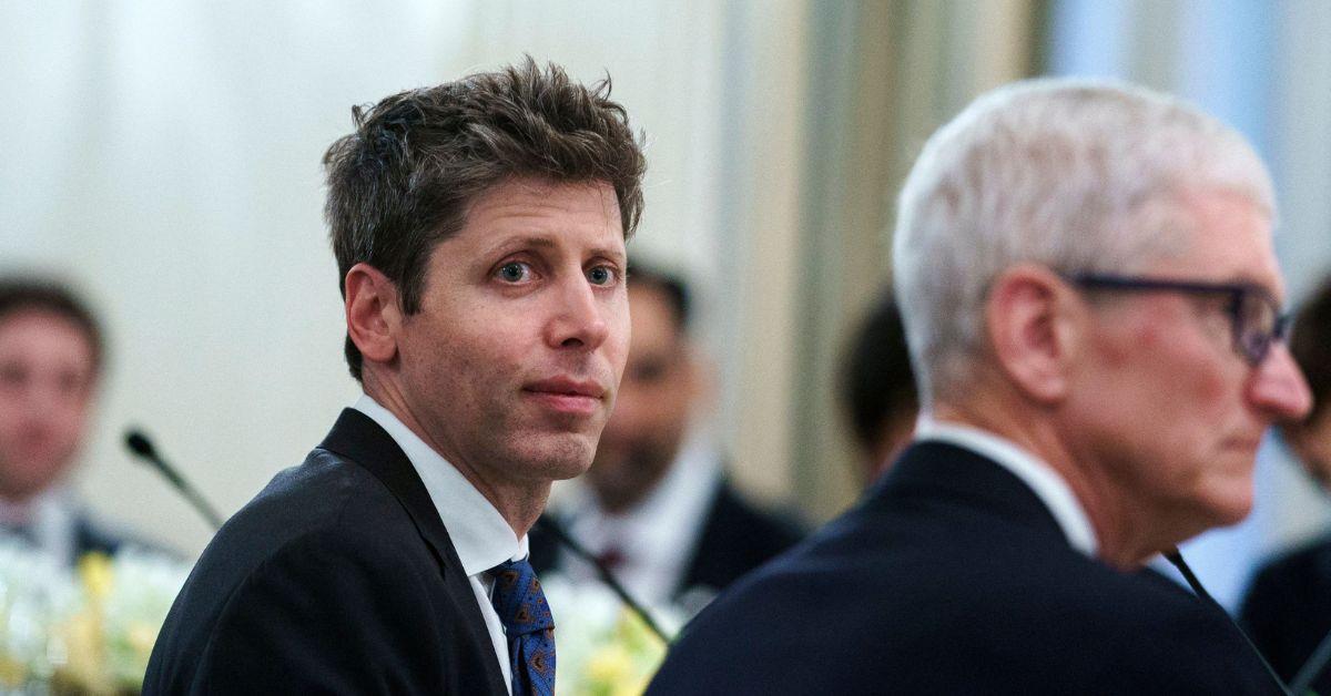 Sam Altman at a White House dinner in 2025. 