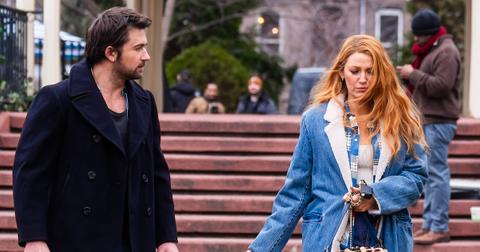 Brandon Sklenar and Blake Lively filming 'It Ends with Us'
