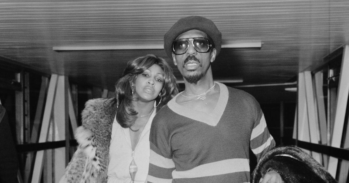 (l-r): Tina Turner and Ike Turner walking together