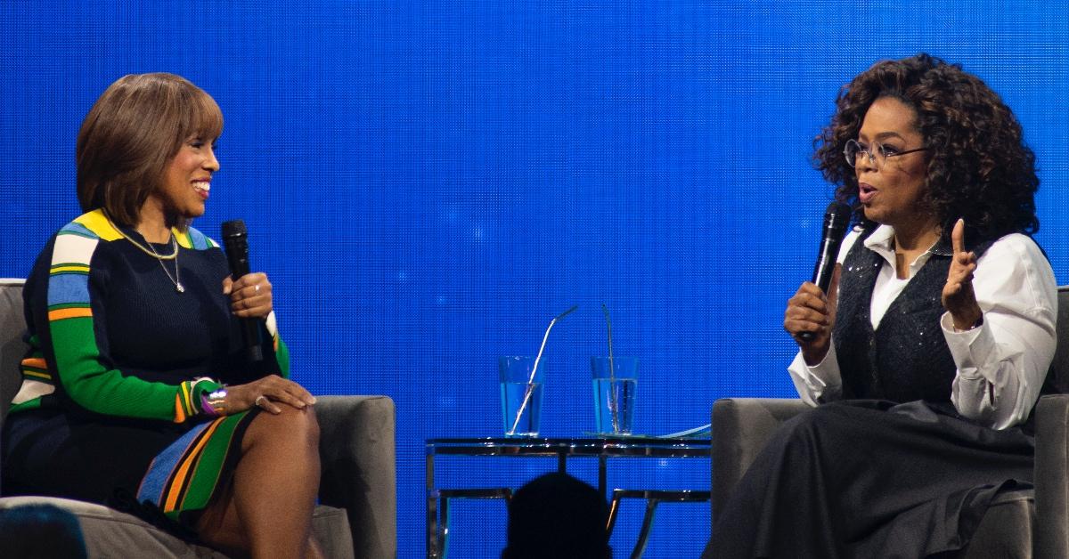 Oprah Winfrey interviews Gayle King.