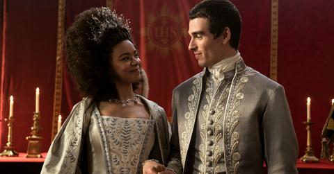 Queen Charlotte and King George in the Netflix series Queen Charlotte