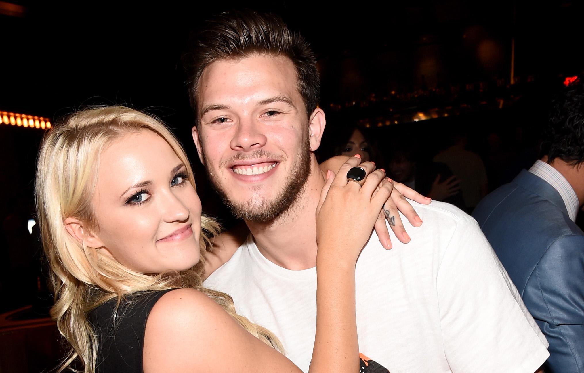 Jimmy Tatro and ex-girlfriend Emily Osment.SOURCE: GETTY
