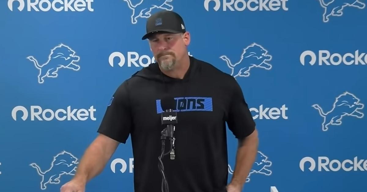 Dan Campbell attends press conference