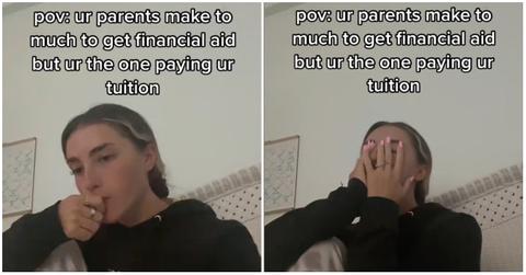 parents make too much financial aid