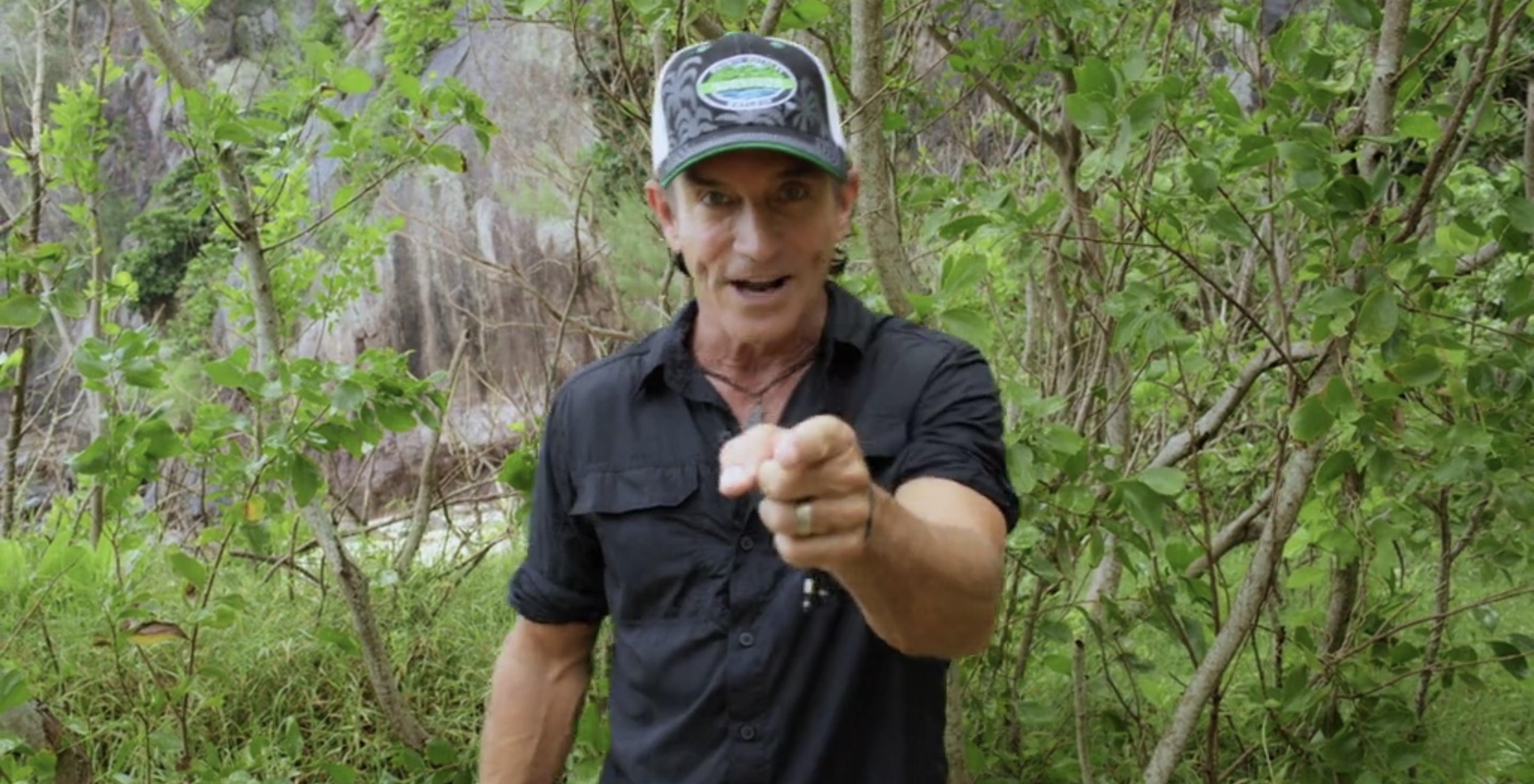 Jeff Probst explaining 'Survivor 41'