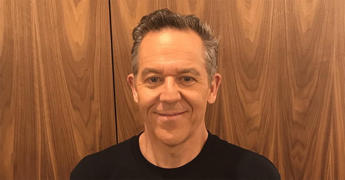 Greg Gutfeld with a black t-shirt on. 