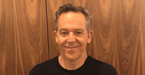 Greg Gutfeld with a black t-shirt on.
