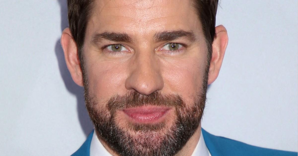 A close up photo of John Krasinski at a screening