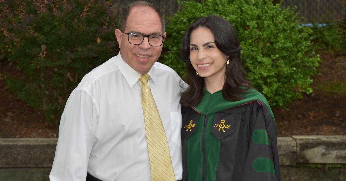 Dr. Alyssa Rose Lillian with her dad.