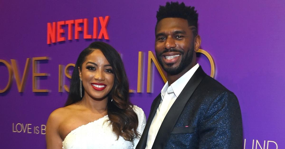 iffany Pennywell and Brett Brown attend Netflix’s 'Love Is Blind: The Live Reunion Official Watch Party' on April 16, 2023