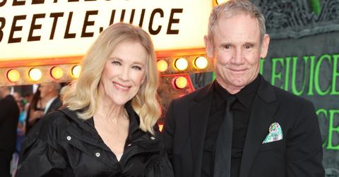 Catherine O'Hara and Bo Welch attend the UK Premiere of "Beetlejuice Beetlejuice"