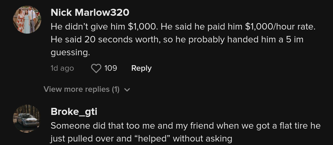 Comments on viral video of guy trying to con Home Depot customer for money after helping him load his truck.