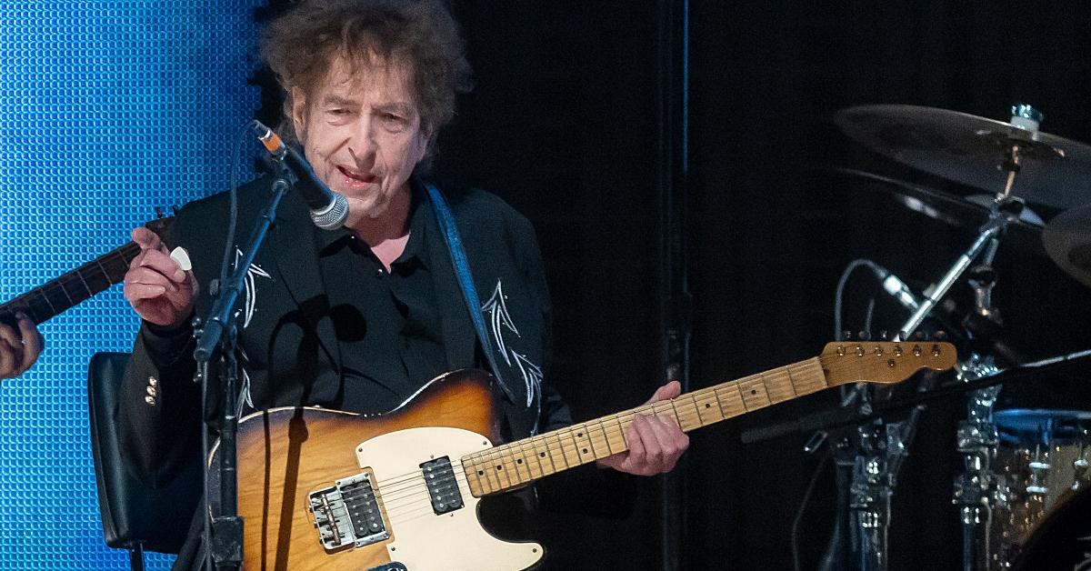 Bob Dylan perfoorms at Farm Aid at Ruoff Home Mortgage Music Center on September 23, 2023