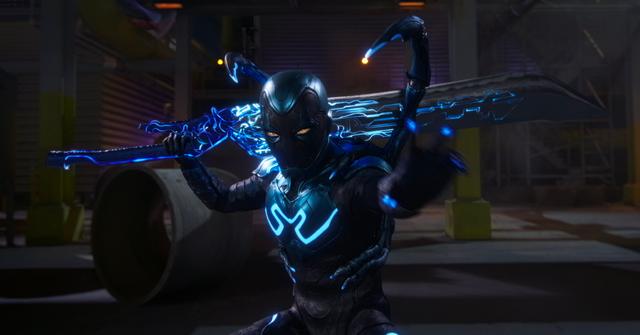 Xolo Maridueña as Jaime Reyes / Blue Beetle in 'Blue Beetle'
