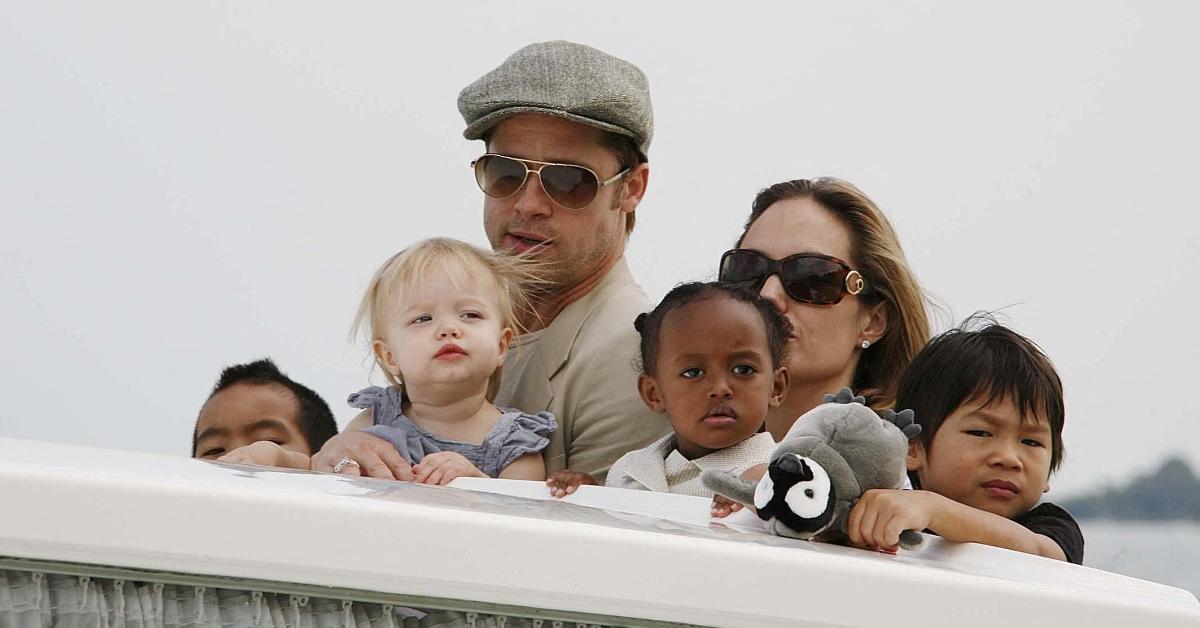 Brad Pitt, Angelina Jolie and their children