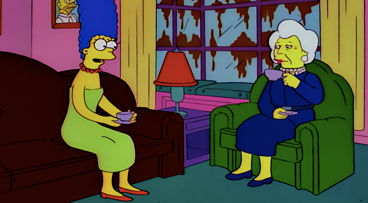 Marge Simpson Barbara Bush
