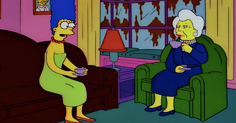 marge simpson barbara bush