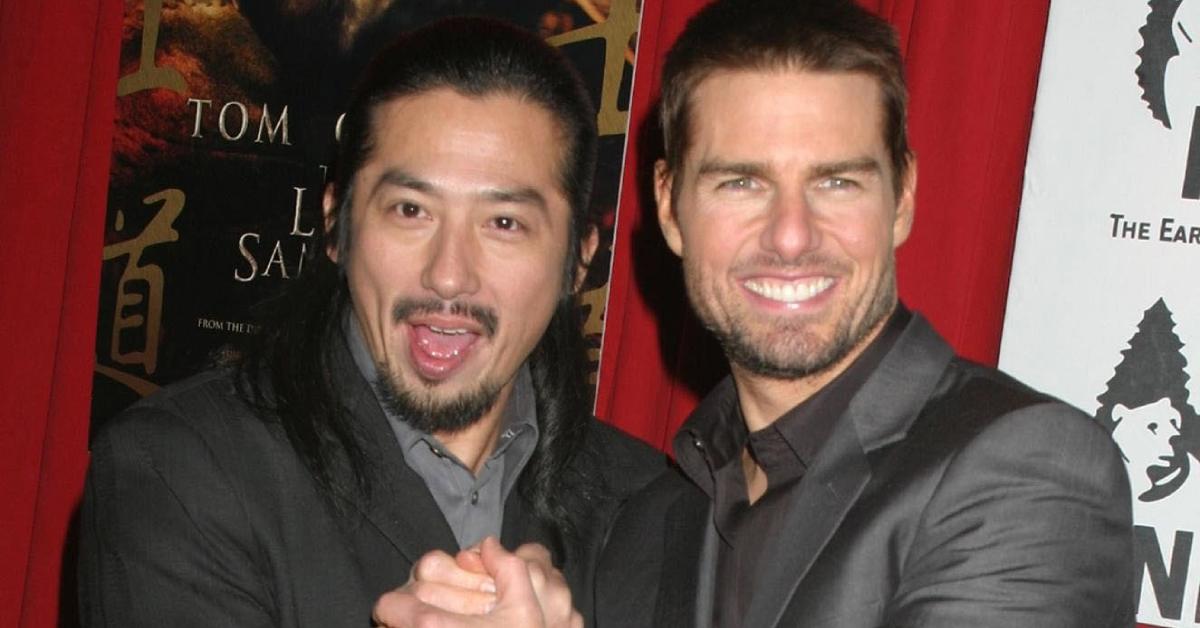Hiroyuki Sanada, Tom Cruise tijekom premijere filma "Posljednji samuraj" u kazalištu Ziegfeld 2. prosinca 2003