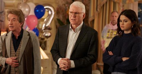 (L-R) Oliver (Martin Short), Charles (Steve Martin) and Mabel (Selena Gomez)